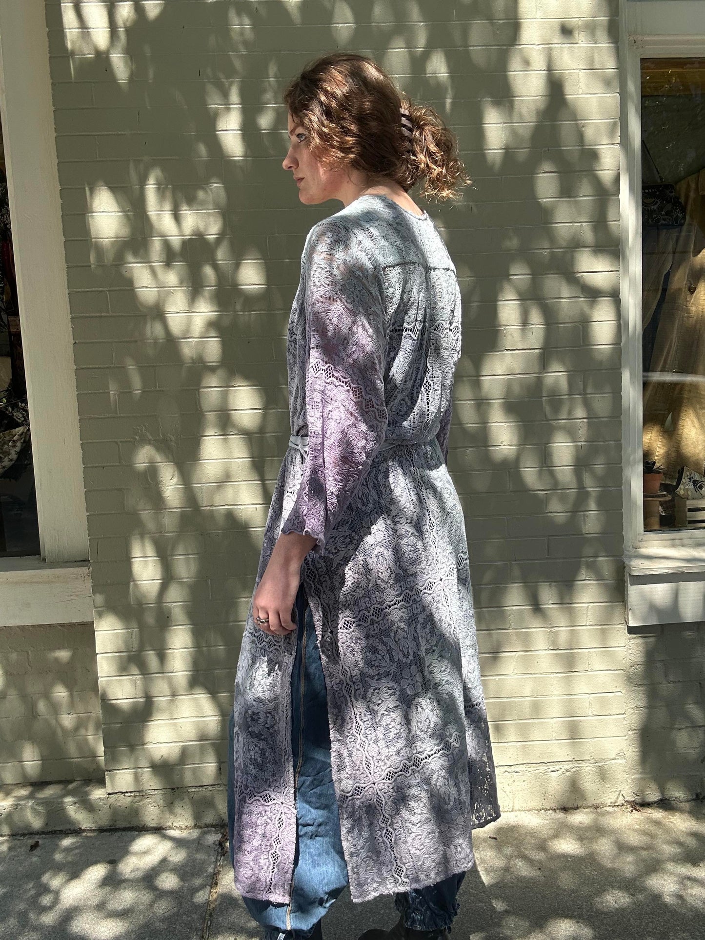 Custom Dyed Belted Kimono - La De Da