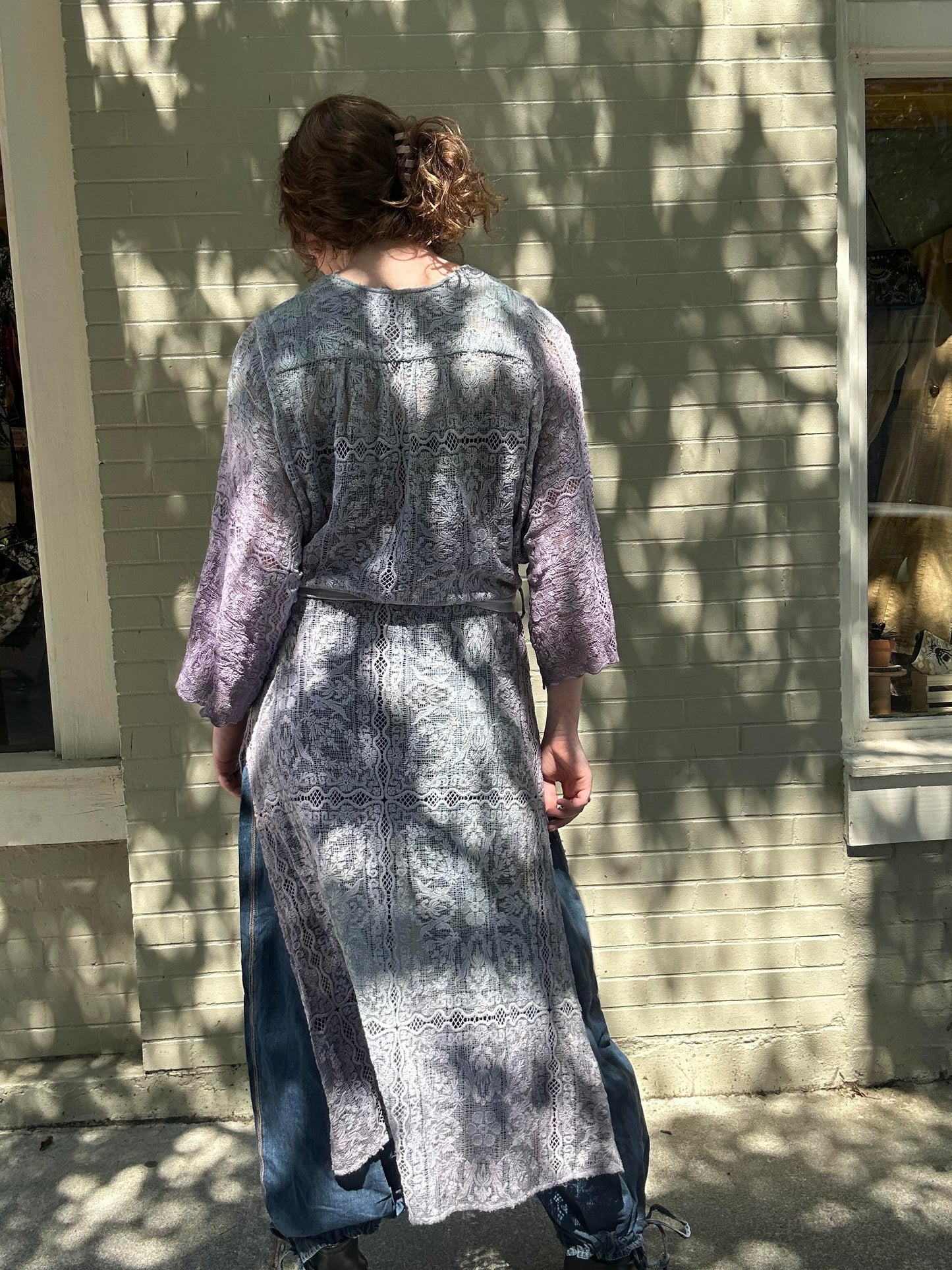 Custom Dyed Belted Kimono - La De Da