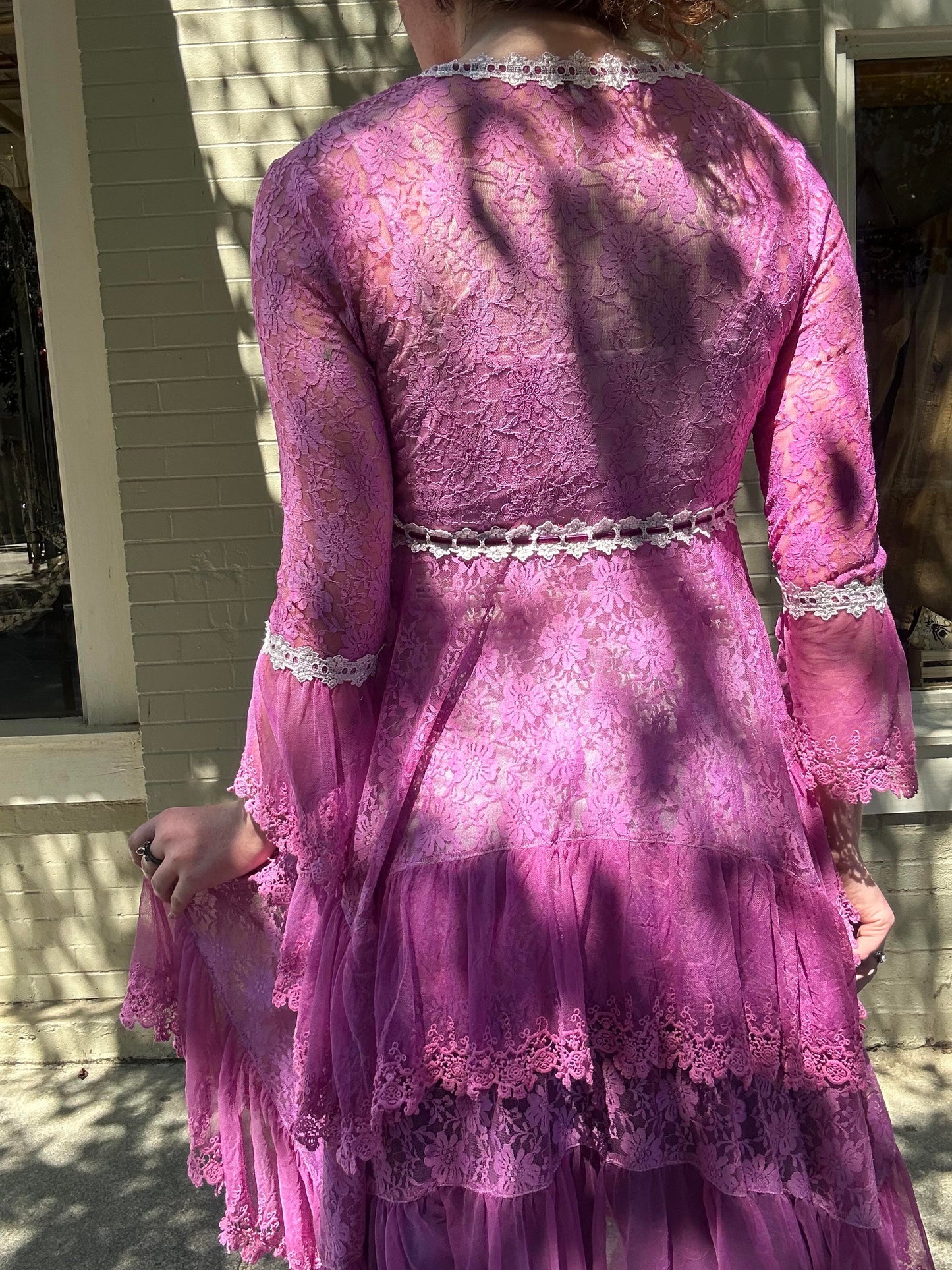 Custom Dyed Lace Dress - La De Da