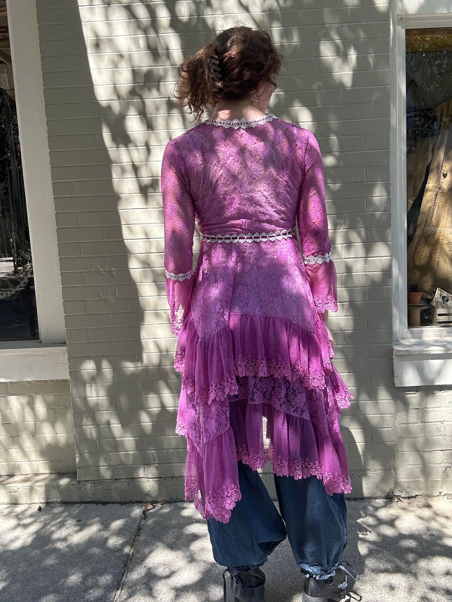 Custom Dyed Lace Dress - La De Da