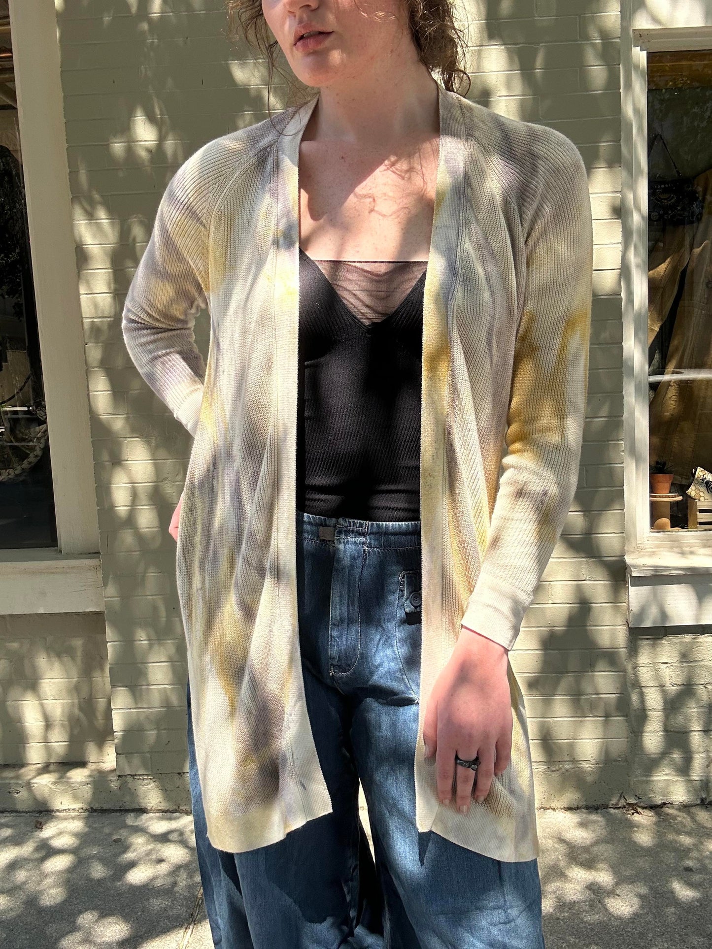 Custom Dyed Cardigan - La De Da