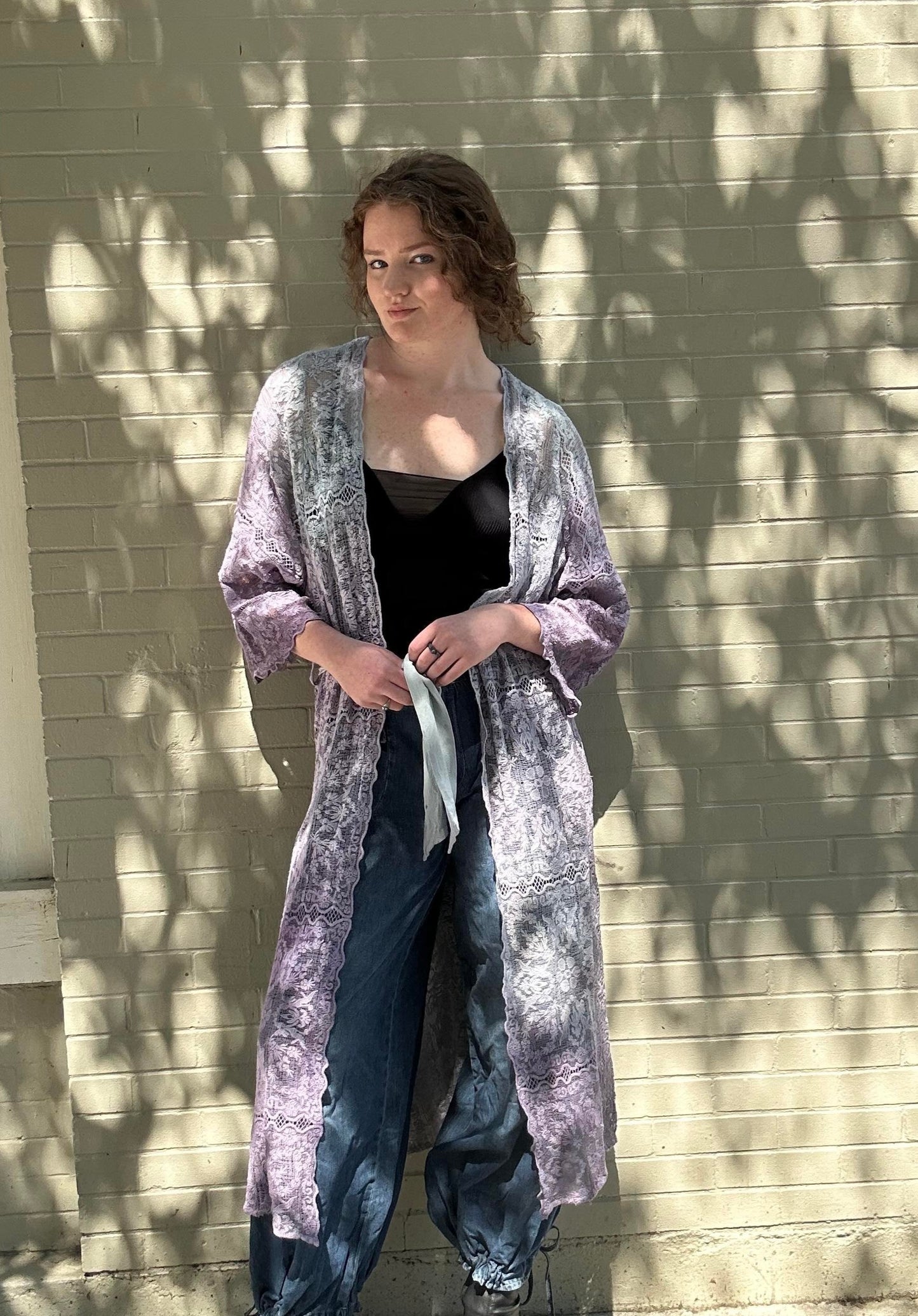Custom Dyed Belted Kimono - La De Da