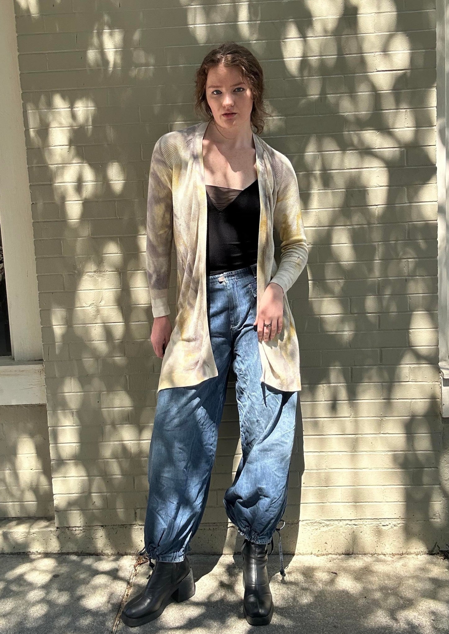 Custom Dyed Cardigan - La De Da
