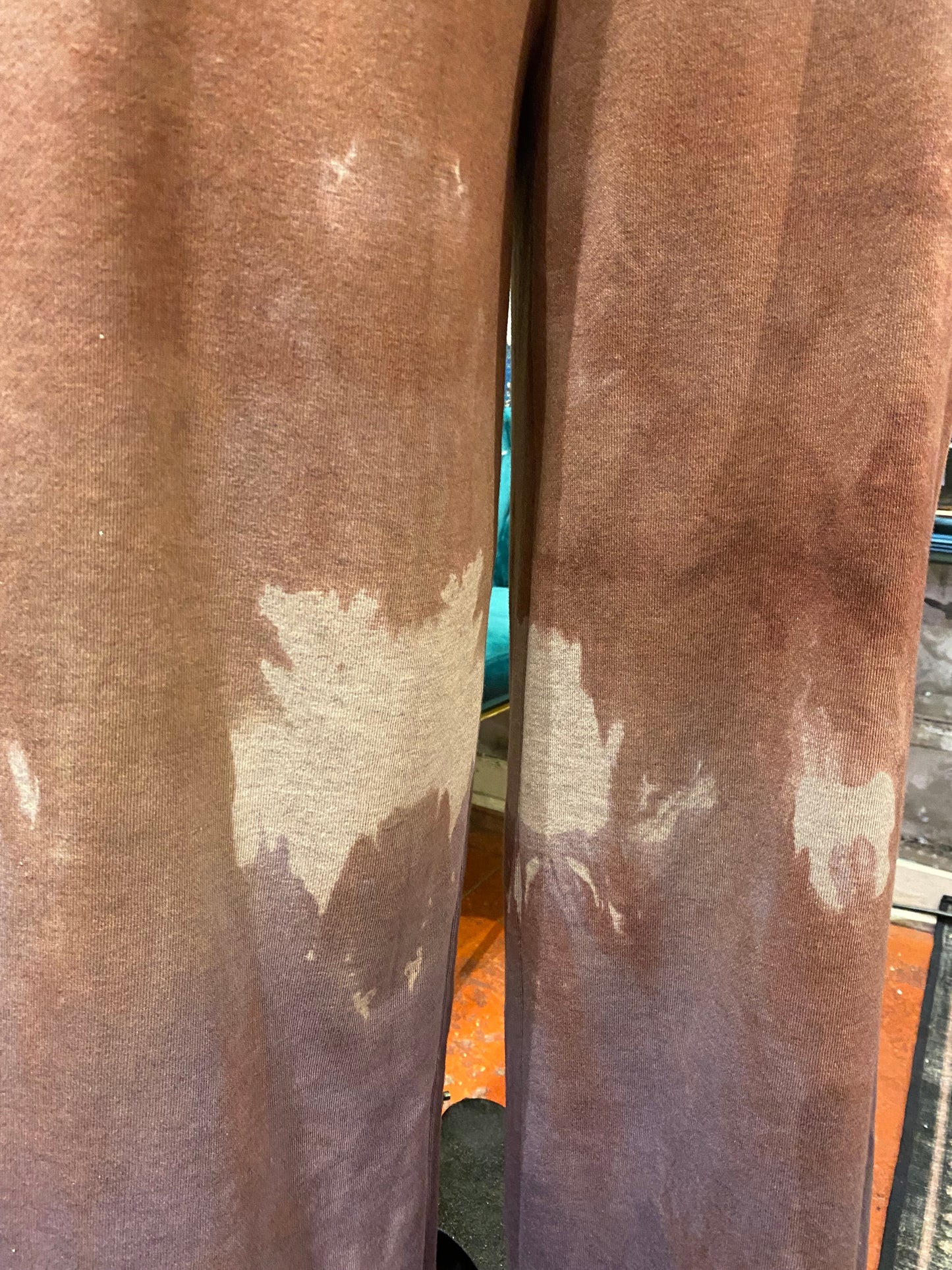 Custom Dyed Wide Leg Sweats - Fall