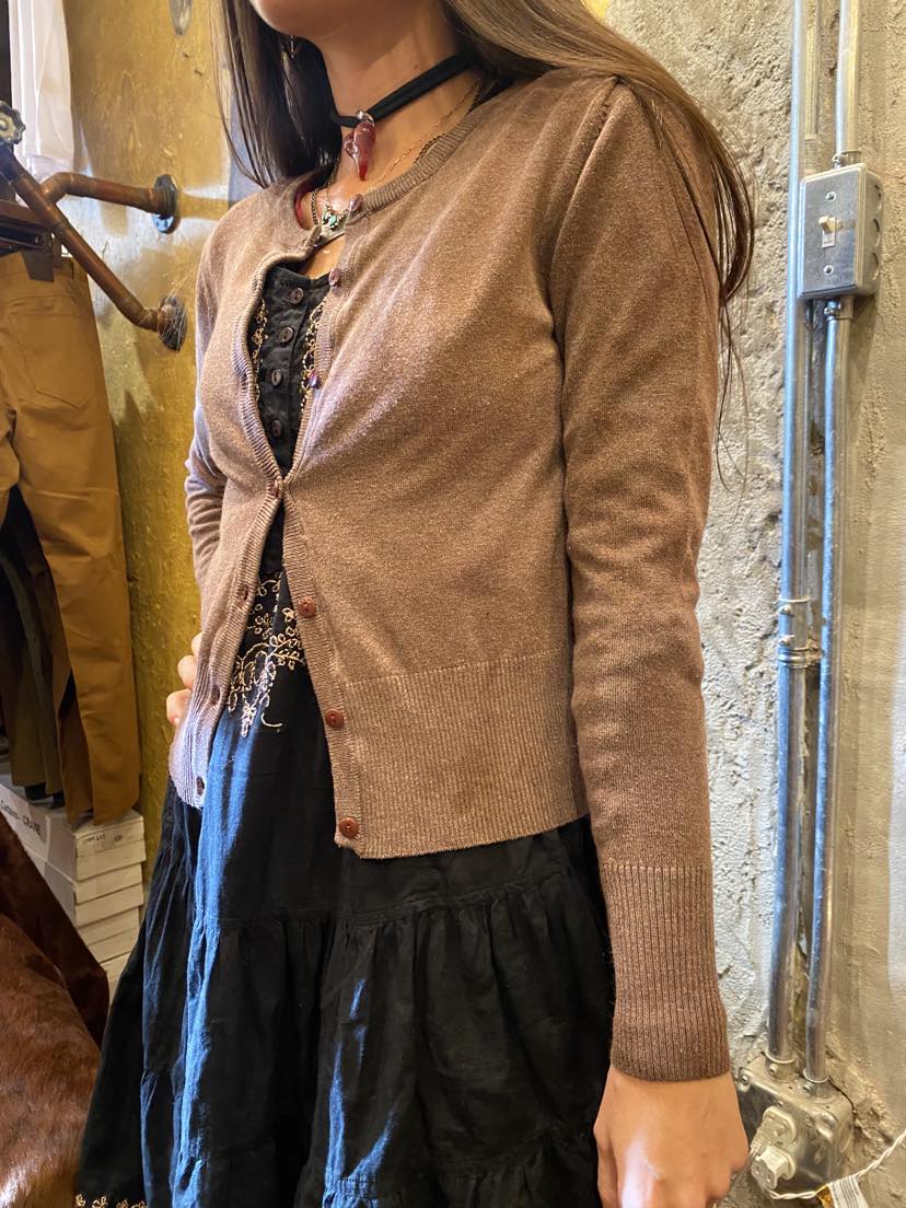 Custom Dyed Cropped Cardigan - La De Da