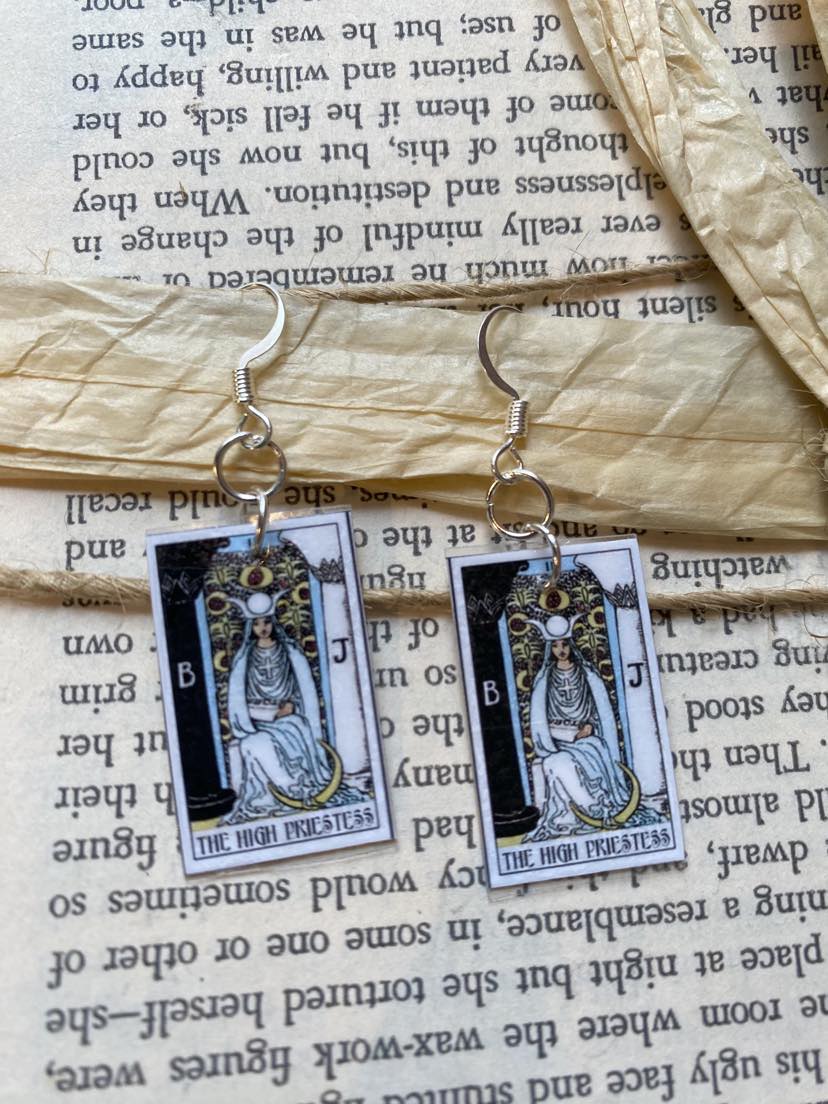 Tarot Essence Earrings - The High Priestess - La De Da