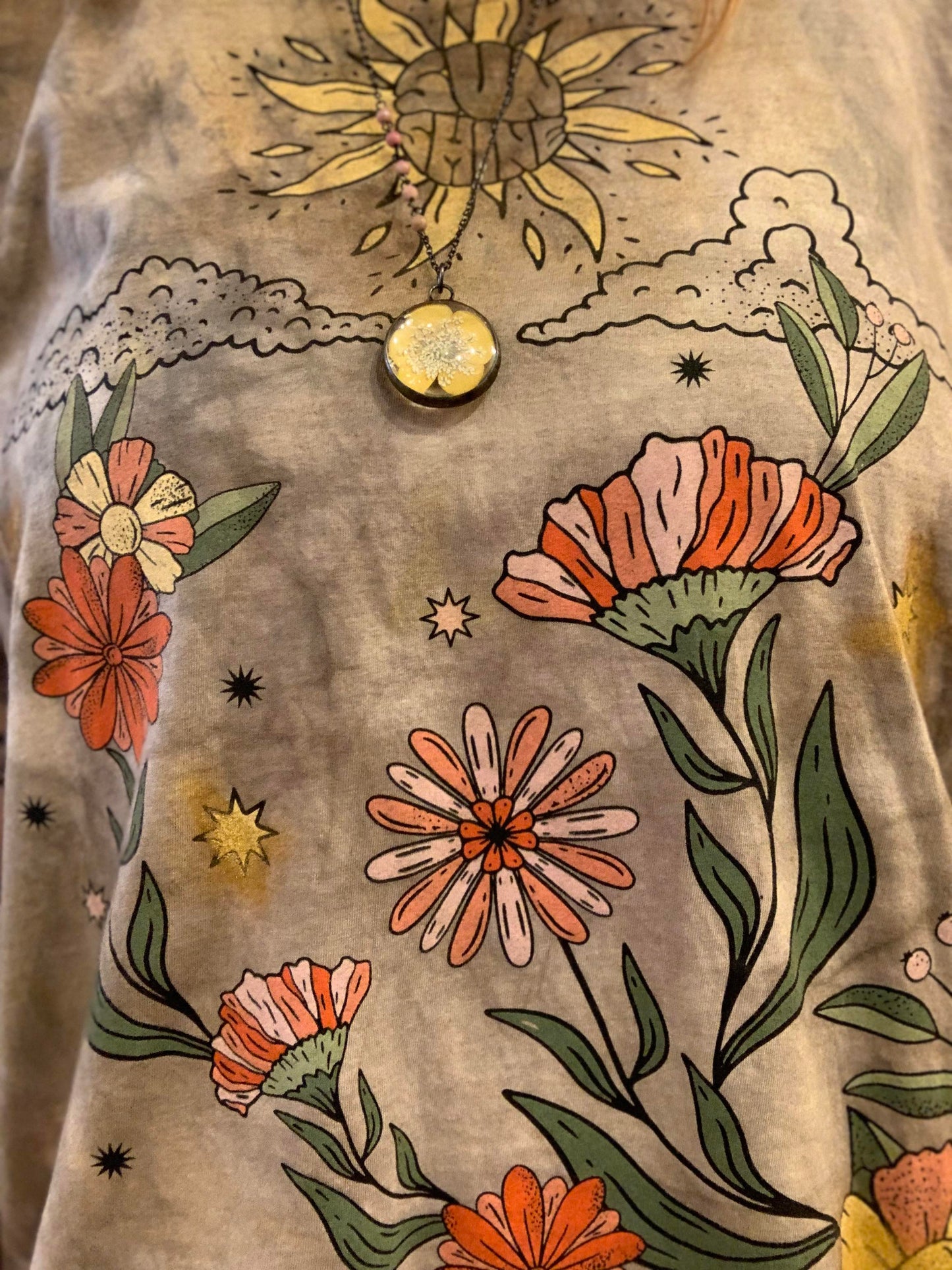 Custom Dyed Graphic Tee - La De Da