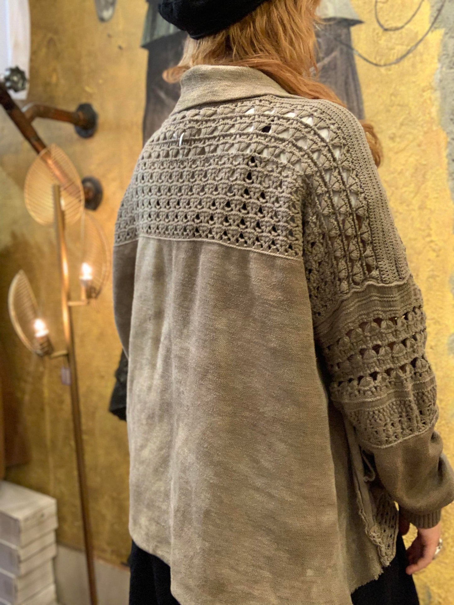 Custom Dyed Crochet Jacket - La De Da