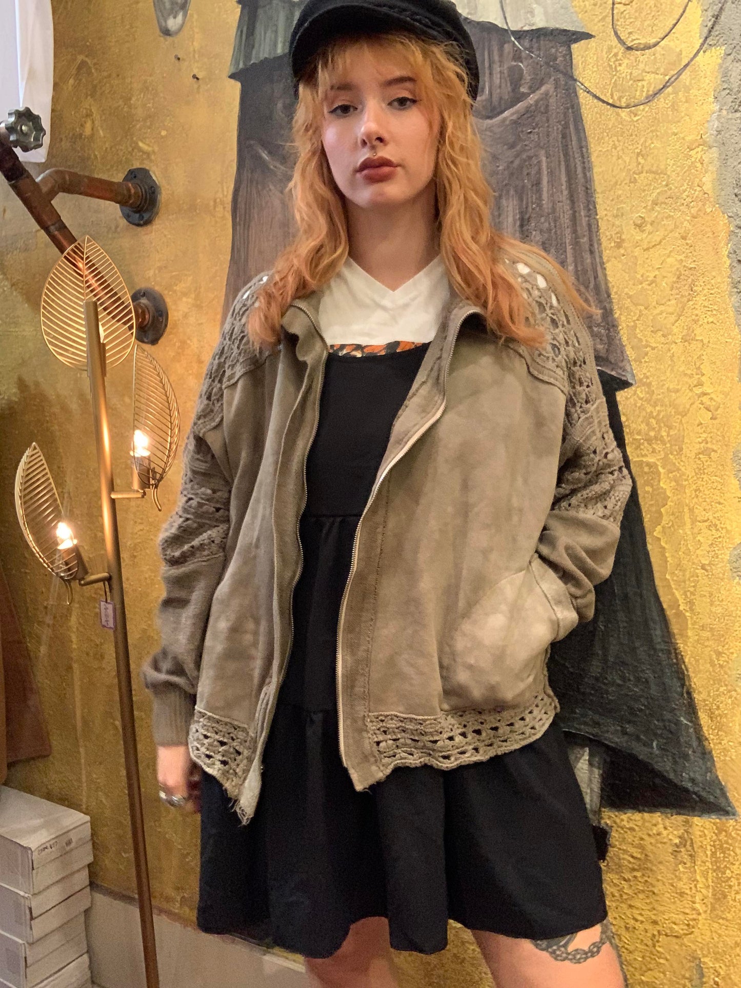 Custom Dyed Crochet Jacket - La De Da