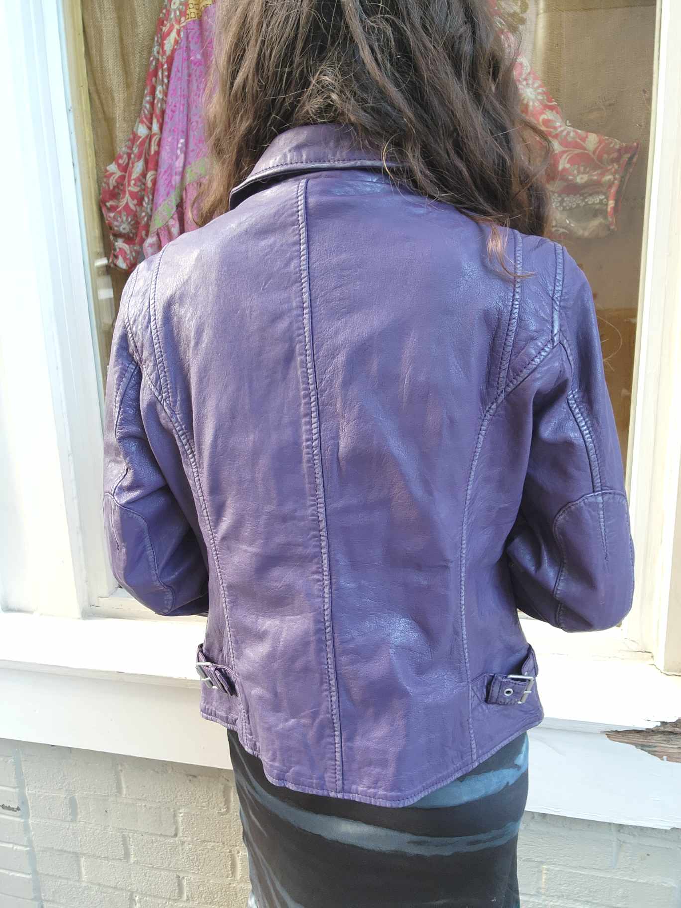 Sofie Purple Leather Jacket - La De Da