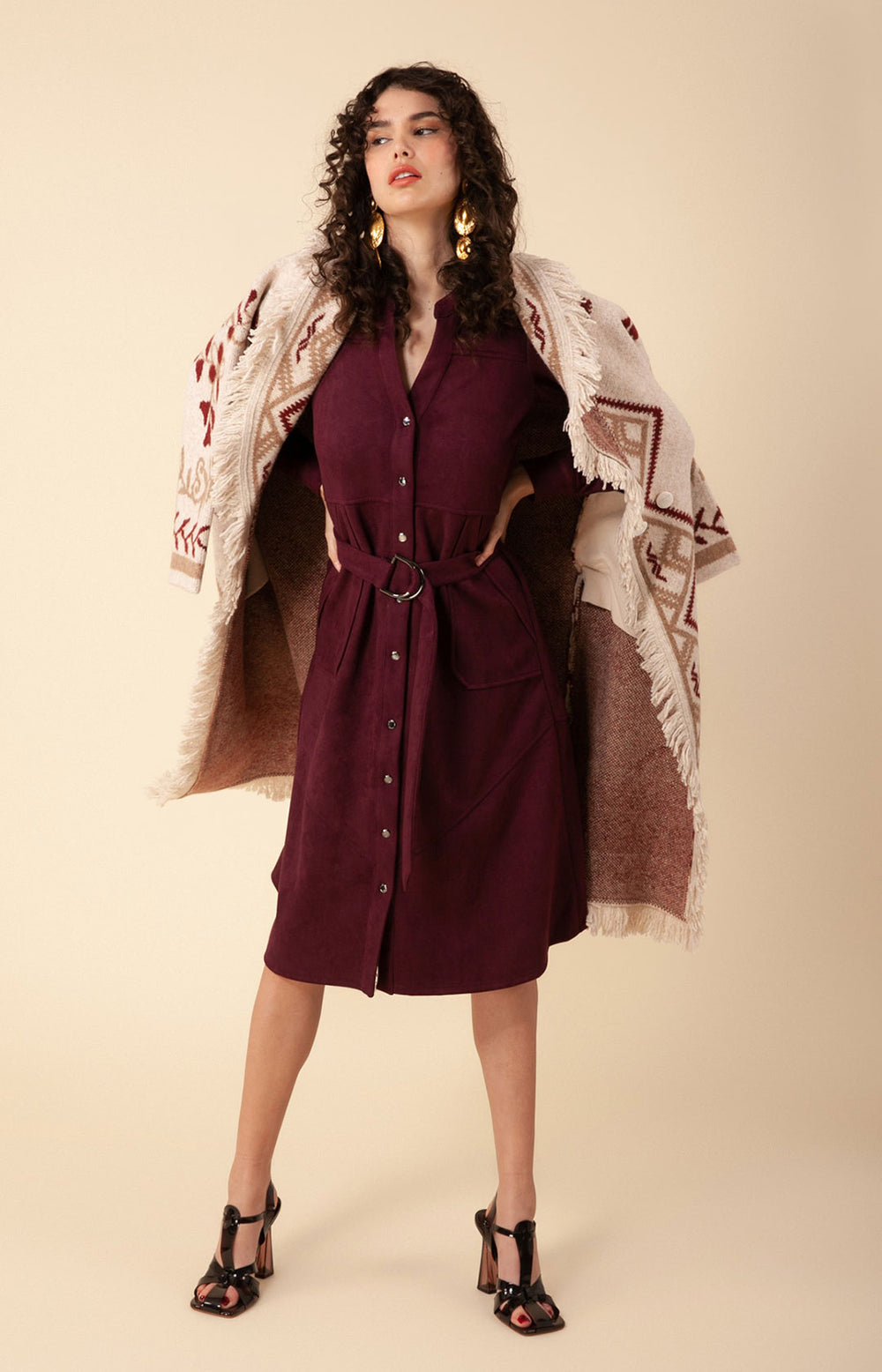Romane Ultrasuede Stretch Dress - La De Da