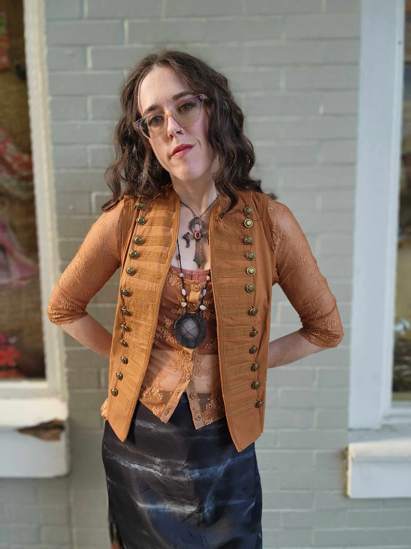 Copper Military Vest - La De Da