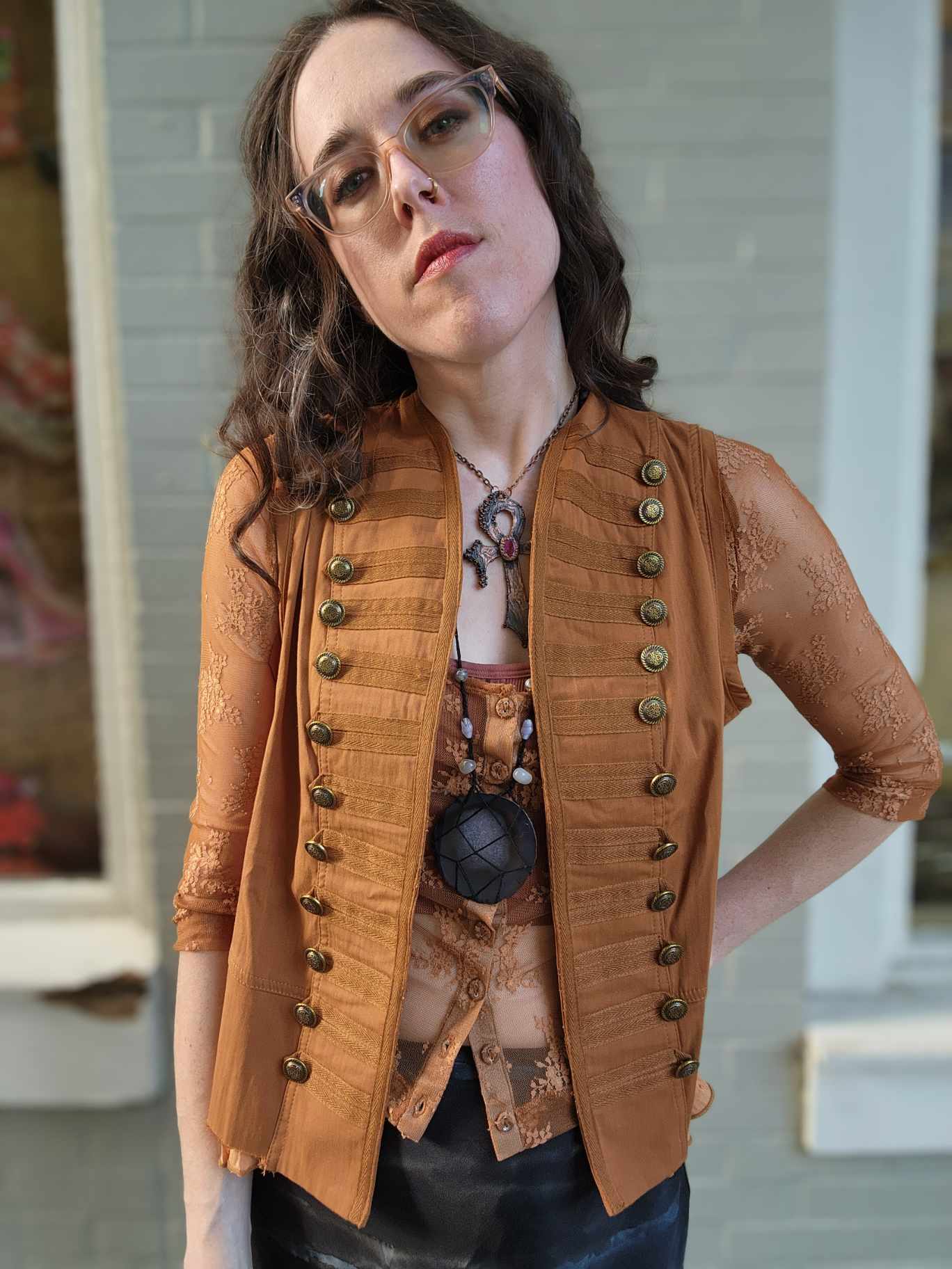 Copper Military Vest - La De Da