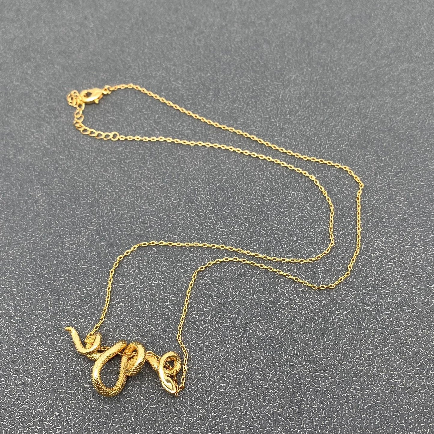 Python Winding Chain Snake Necklace