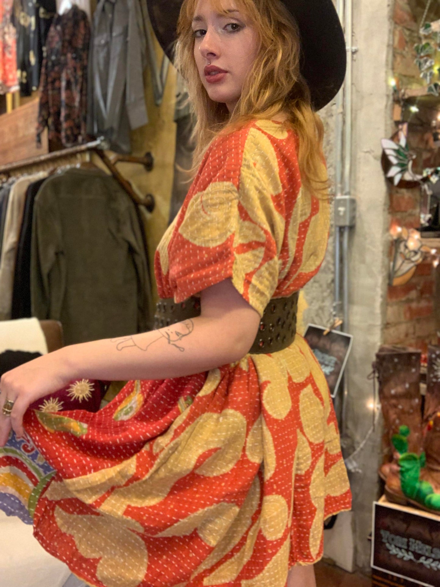 Golden Clouds Daydreamer Mini Dress - La De Da