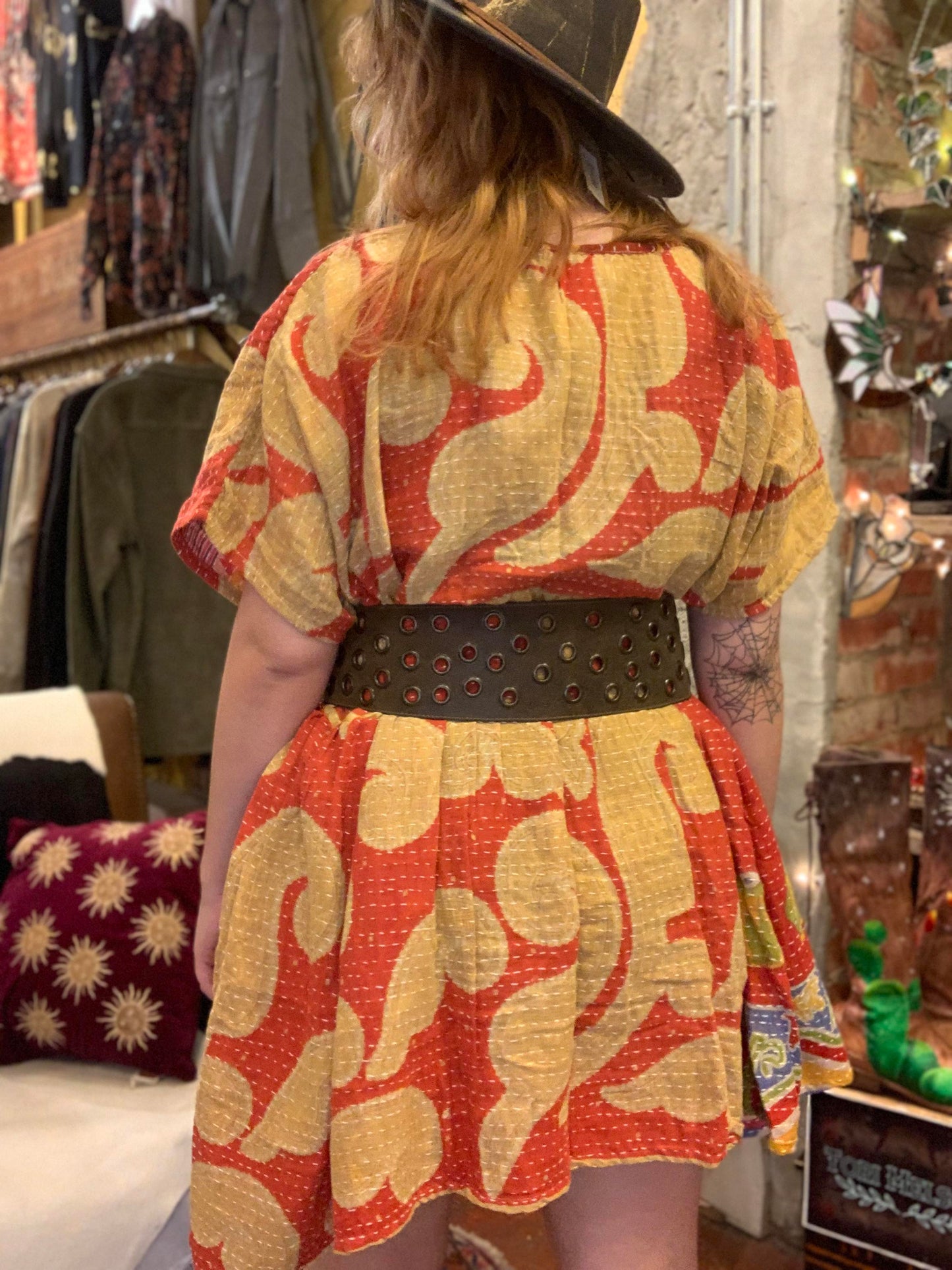 Golden Clouds Daydreamer Mini Dress - La De Da
