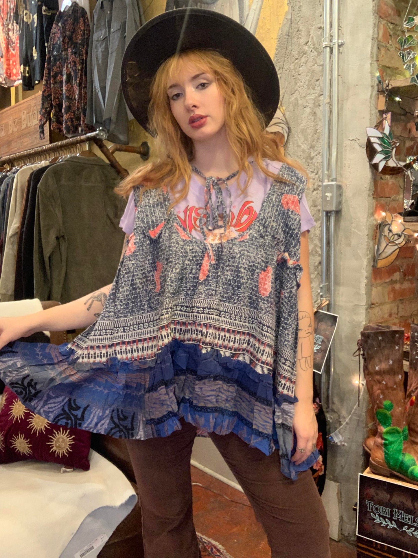 Blue and Red Mystic Tank - La De Da