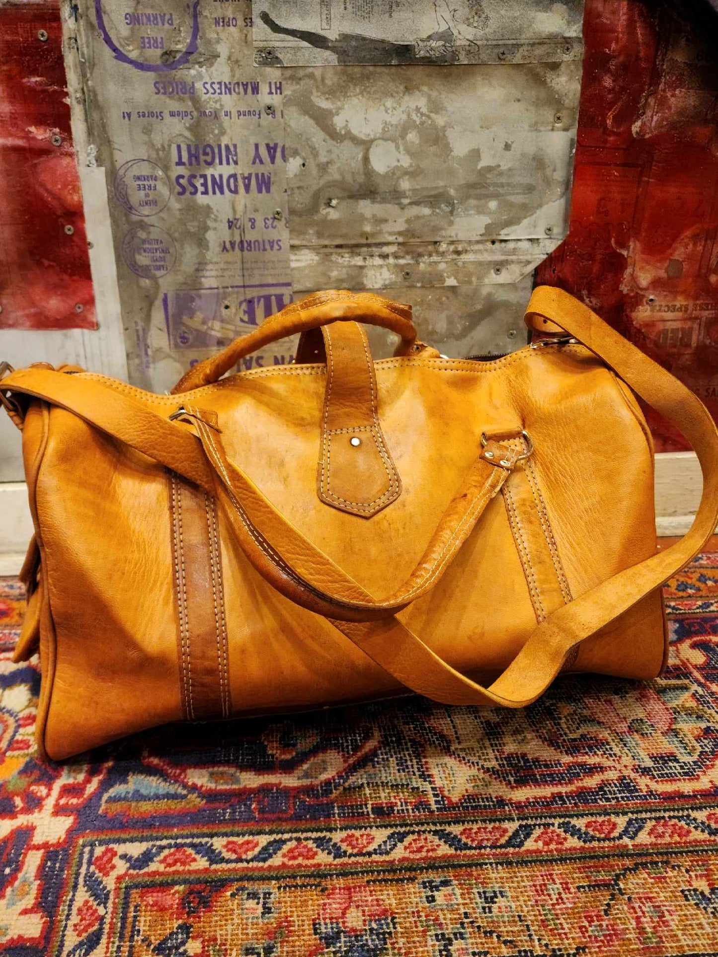 Large Travel Bag - Tan - La De Da