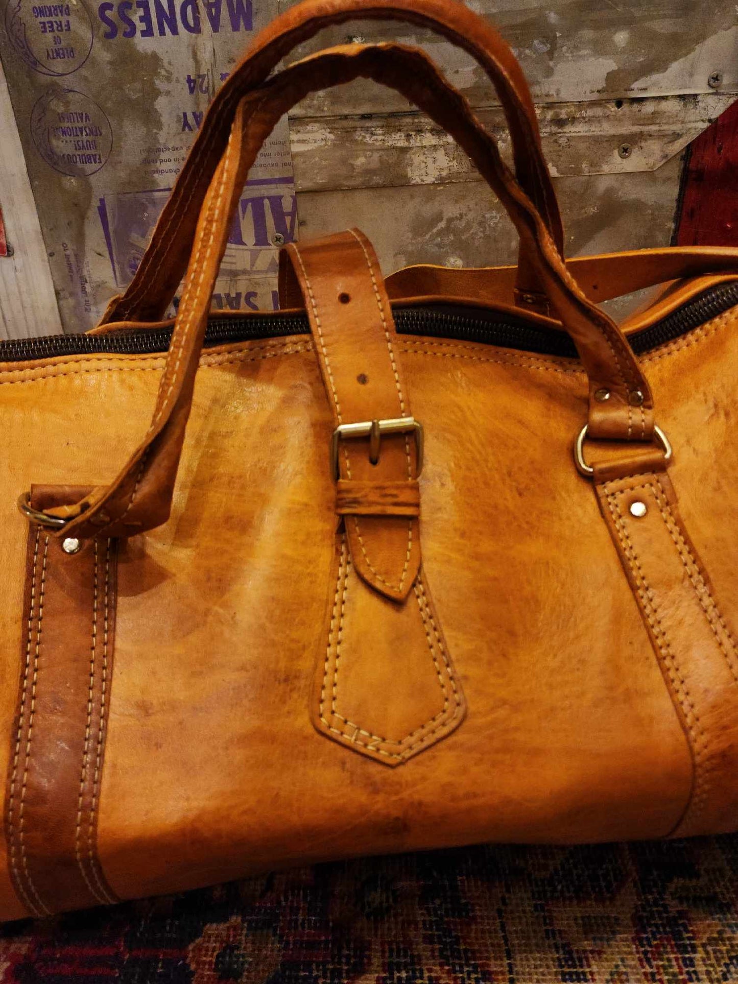 Large Travel Bag - Tan - La De Da