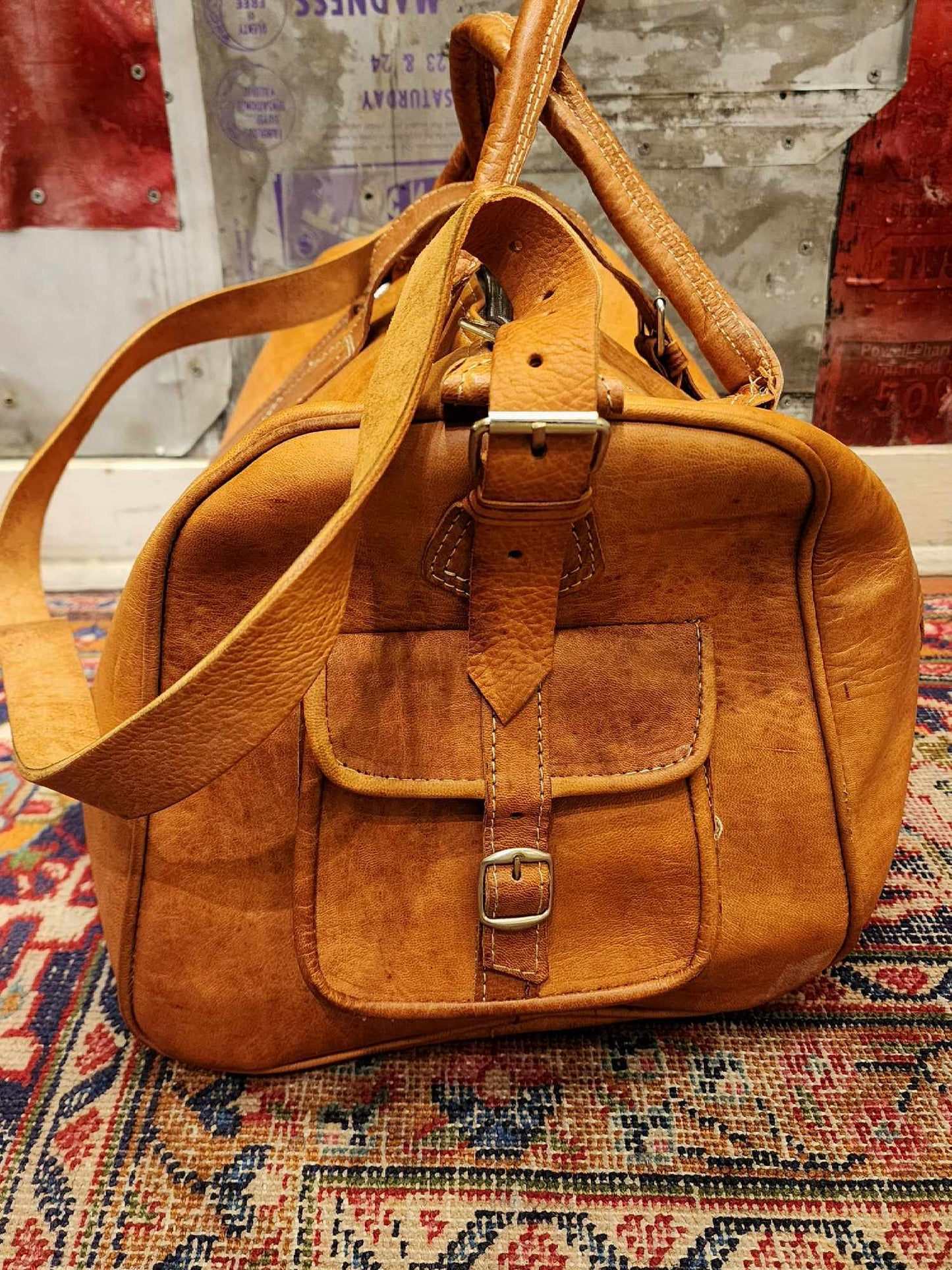 Large Travel Bag - Tan - La De Da