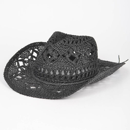 Faux Straw Cowboy Hat