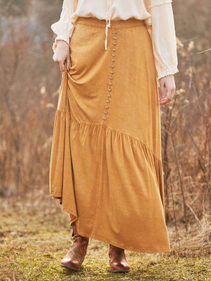 Homestead Marigold Jersey Skirt - La De Da