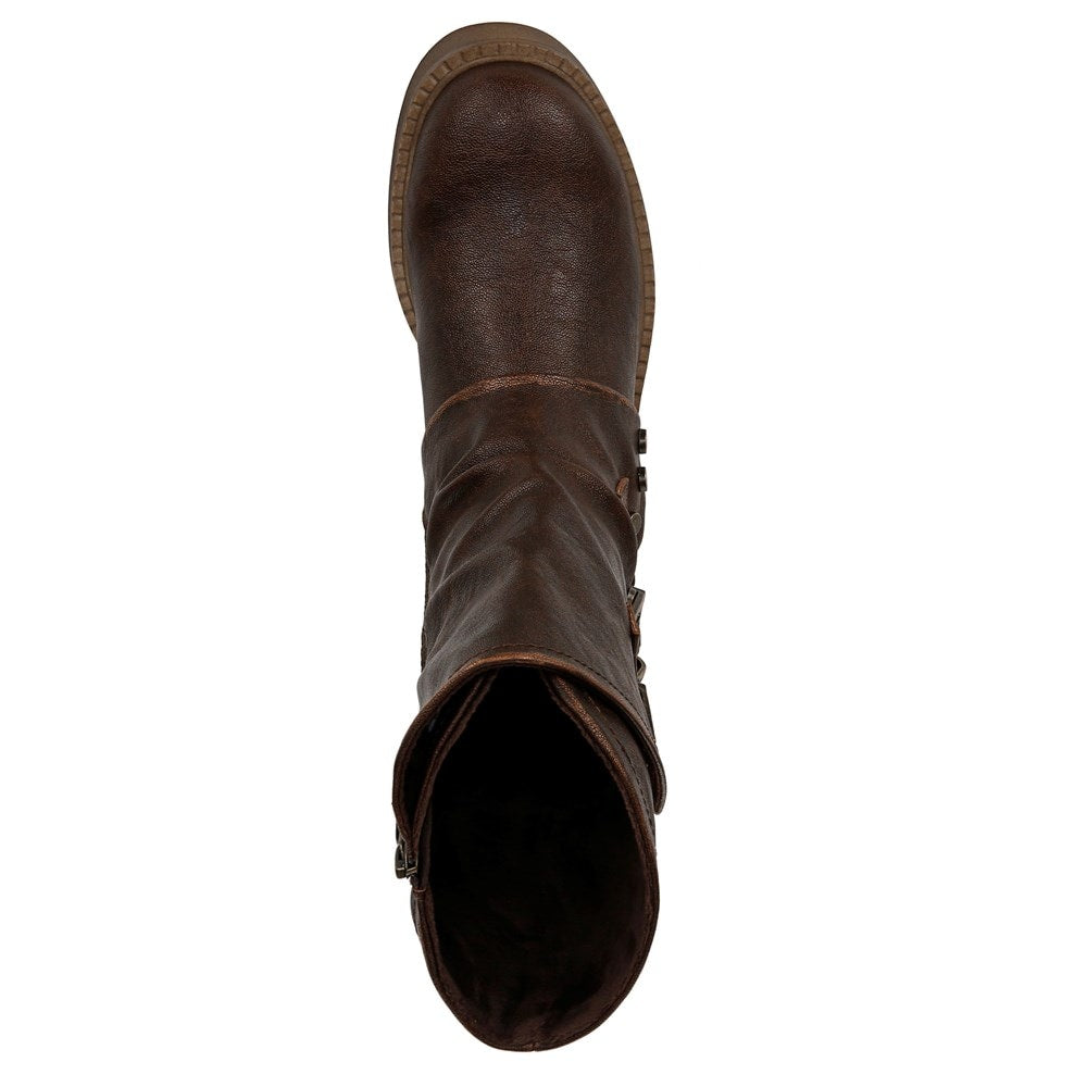 Venice Cuff Moto Boot - Distressed Brown