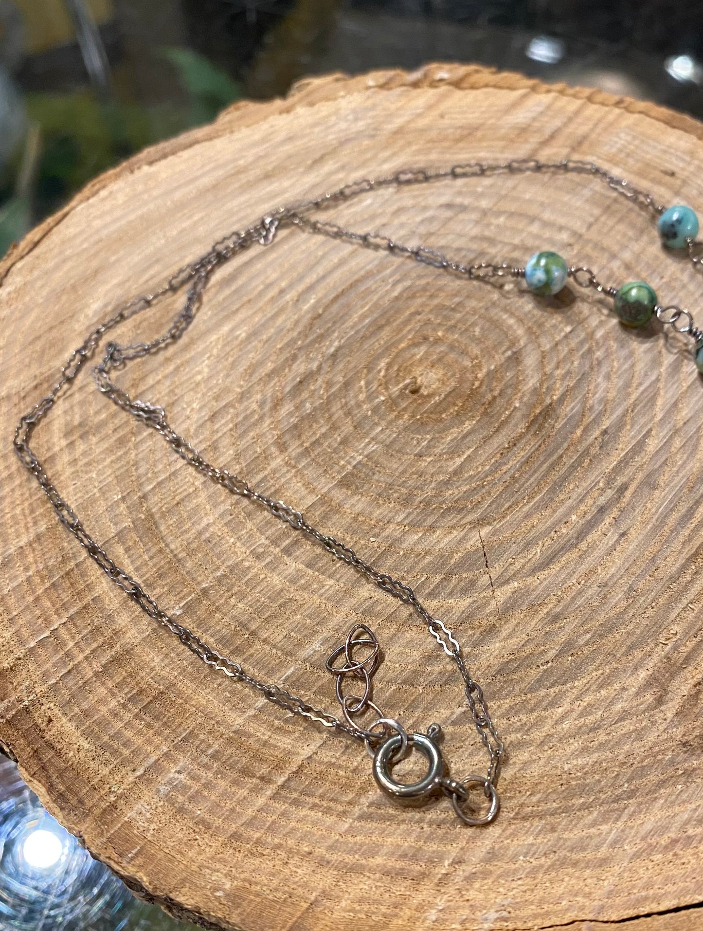 Cicada Wings w/ Chrysocolla Necklace *N255