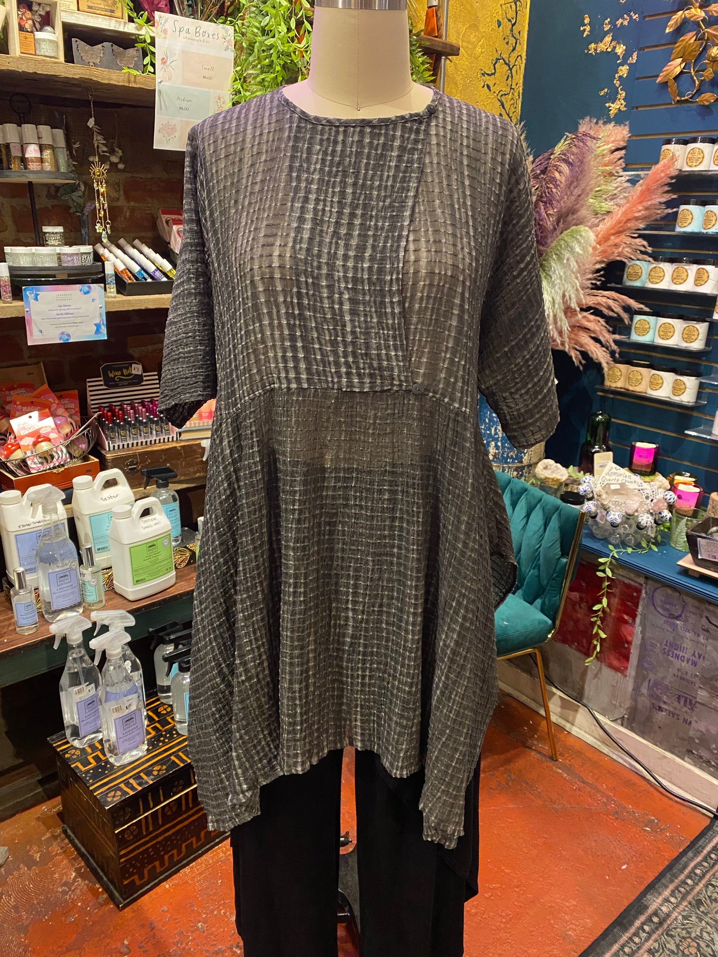 Zen Flow Tunic - Grey