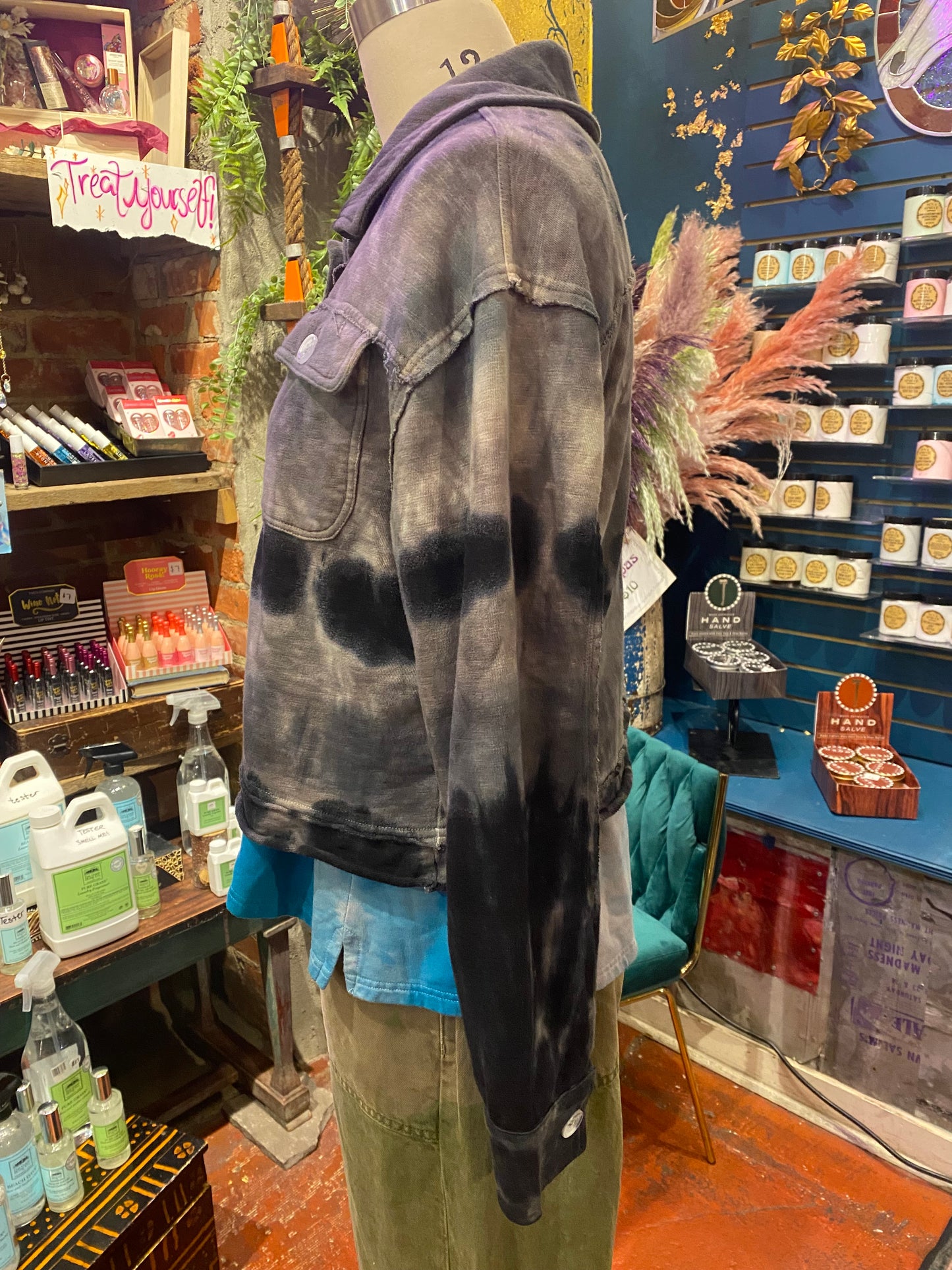 Custom Dyed Jacket - Storm Cloud