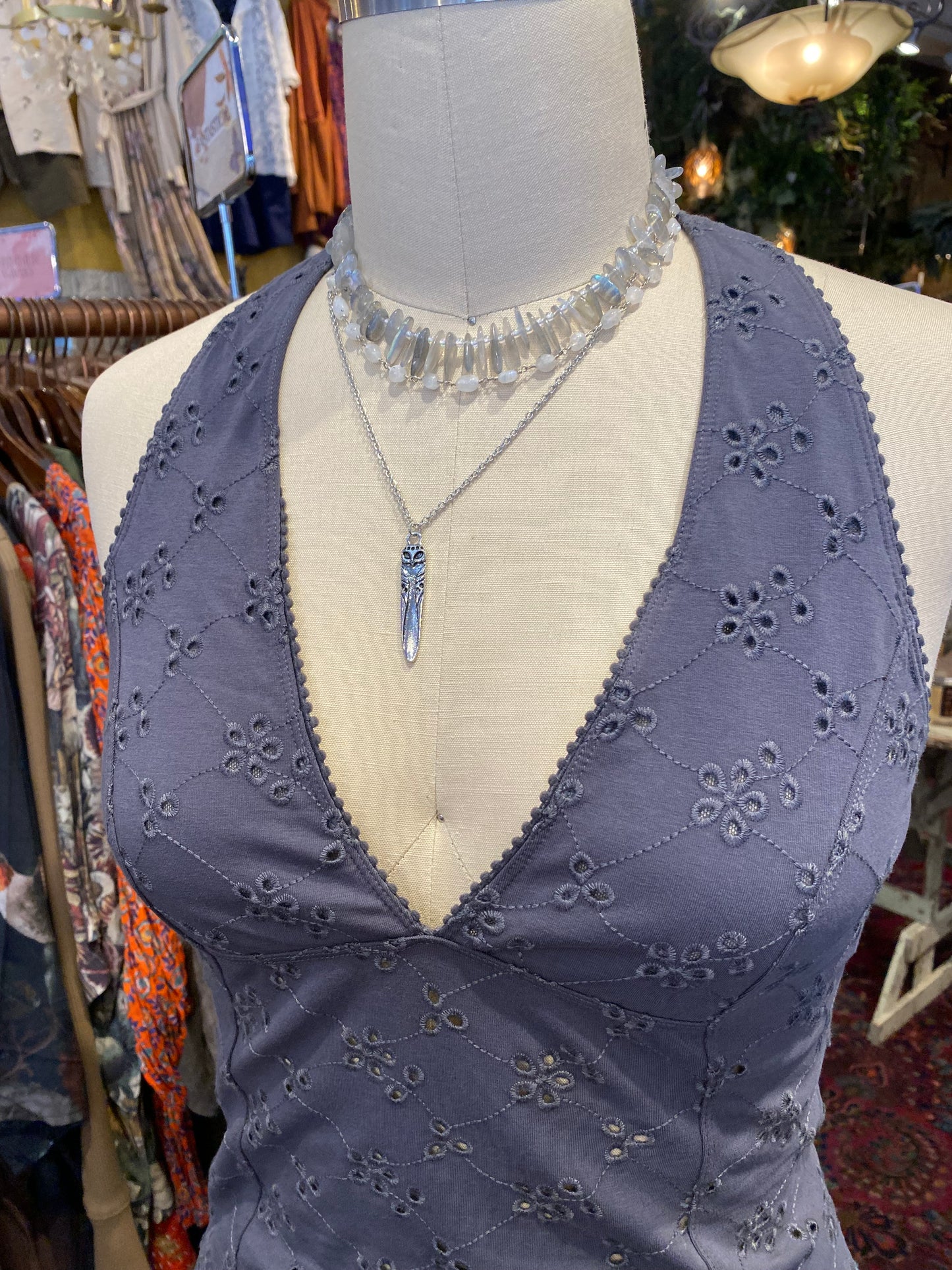 Full Bloom Halter Top - Plum Kitten