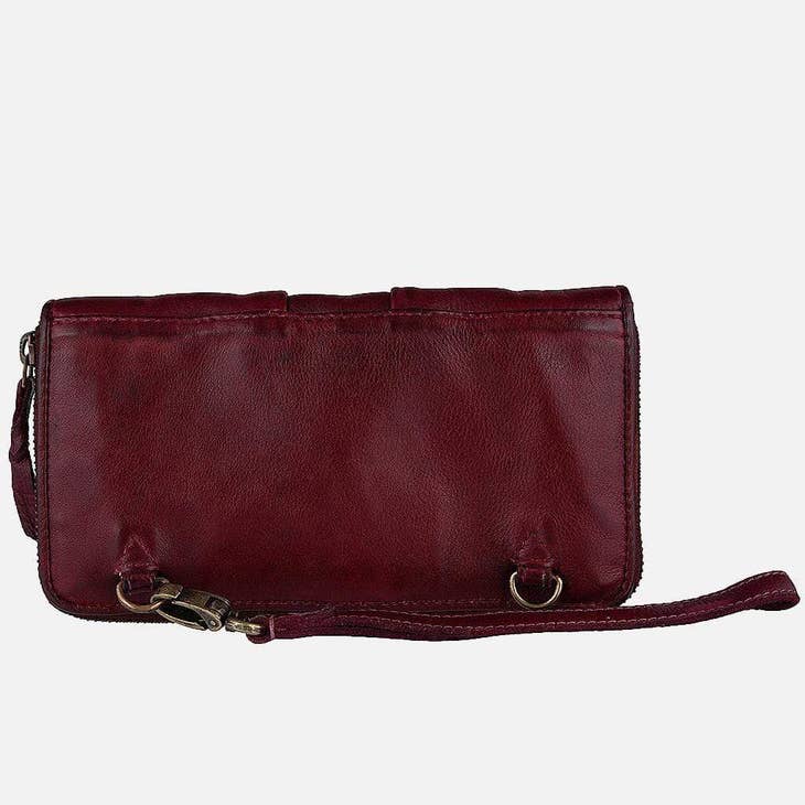 Mels Braided Leather Continental Wallet - La De Da