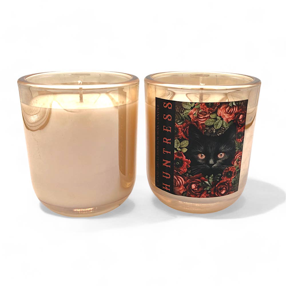 Aura Collection Iridescent Glass Candle - Huntress