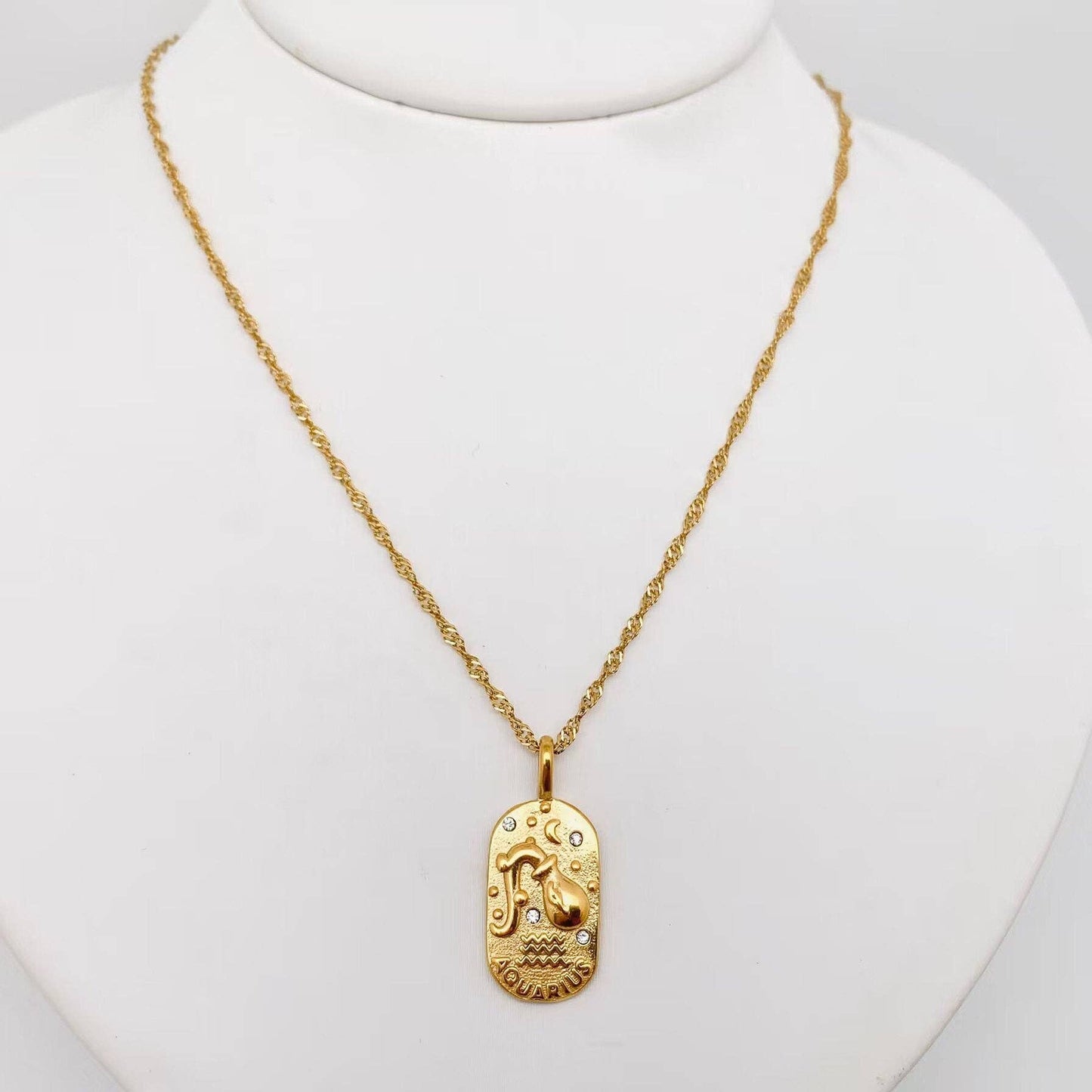 Zodiac Constellation Necklace - Aquarius