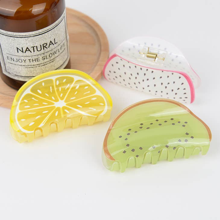 Cute Fruit Hair Claw Clips - La De Da
