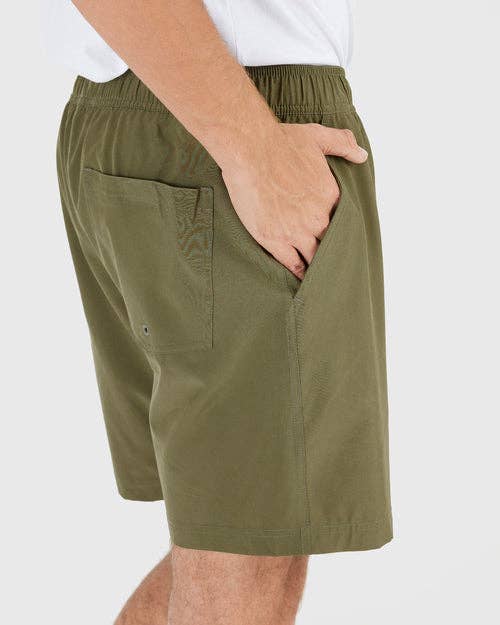 Active Quick Dry Shorts W/ Liner - Military Green