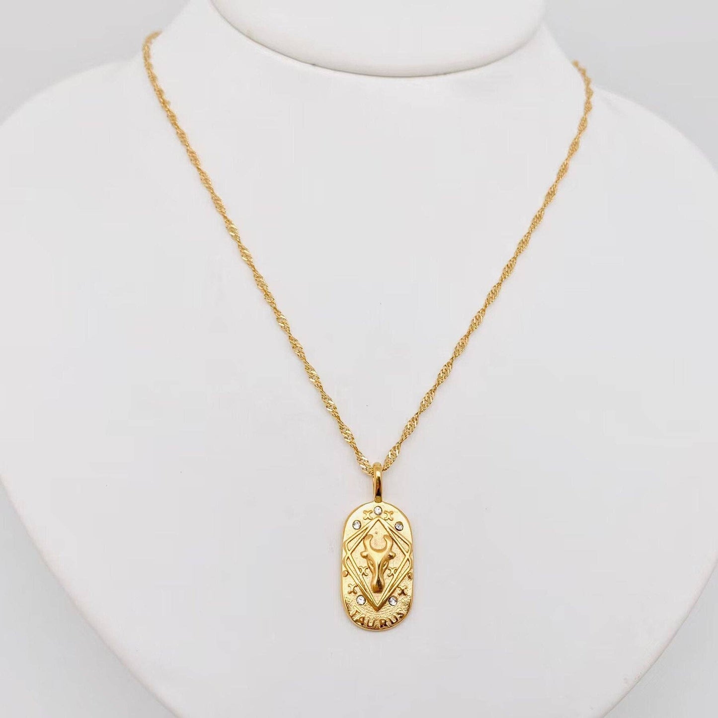 Zodiac Constellation Necklace - Taurus