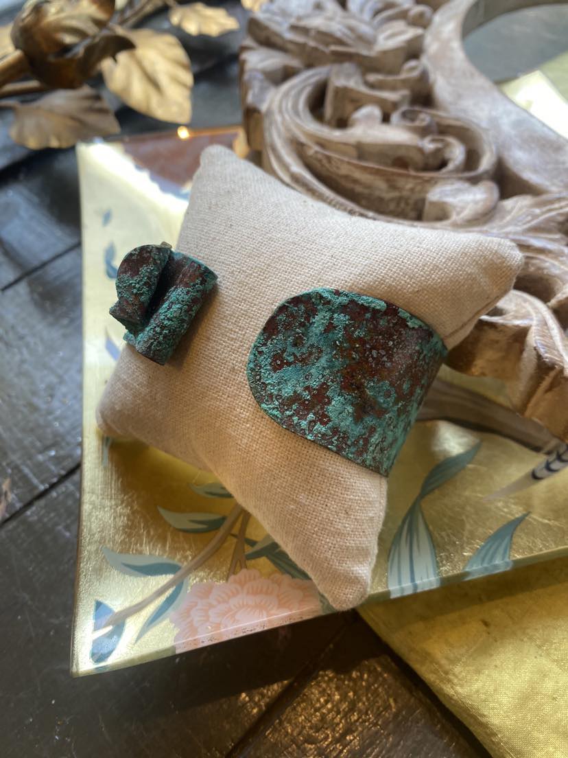 Copper Patina Bracelet- Blue *HH2