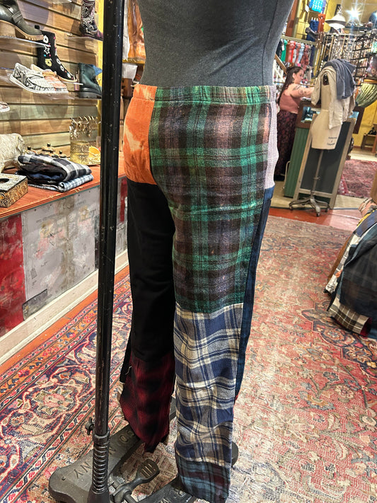 Flannel Patchwork Pants # 1