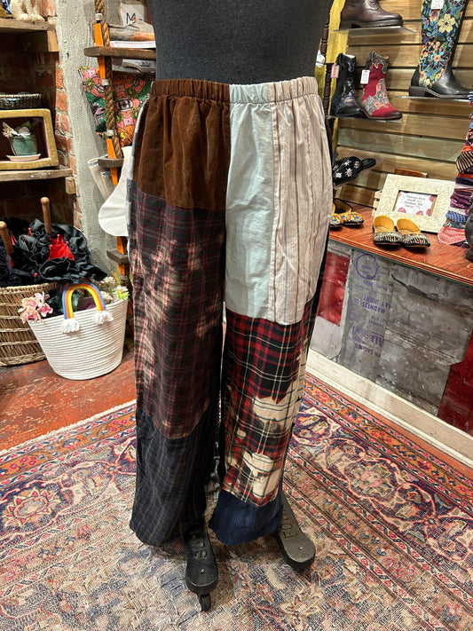 Flannel Patchwork Pants #10