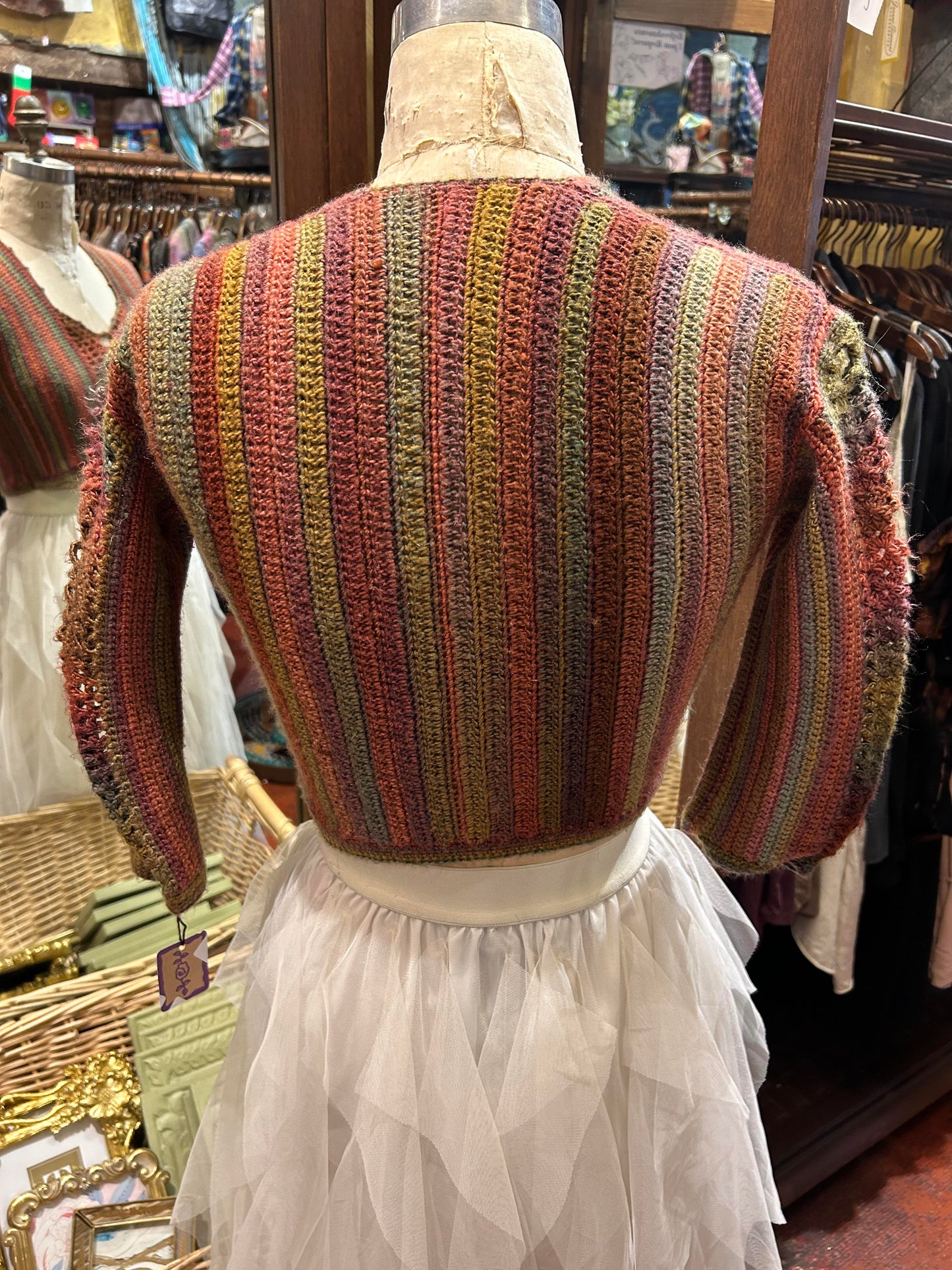 Cropped Multi-Colored Sweater* #6