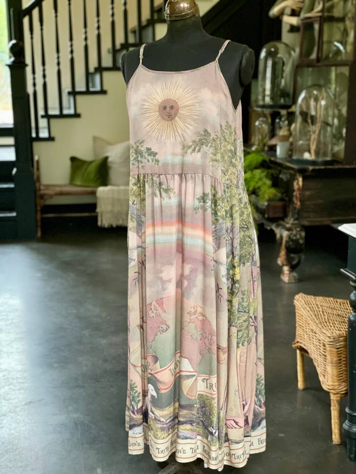 Friendship Love & Truth Vintage Wash Bohéme Slip Dress - La De Da