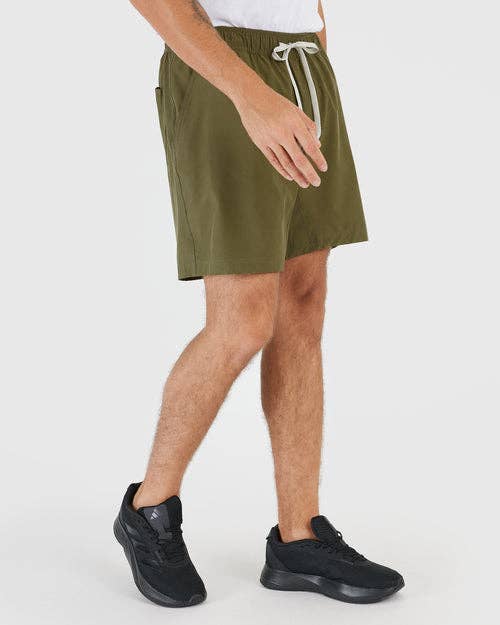 Active Quick Dry Shorts W/ Liner - Military Green