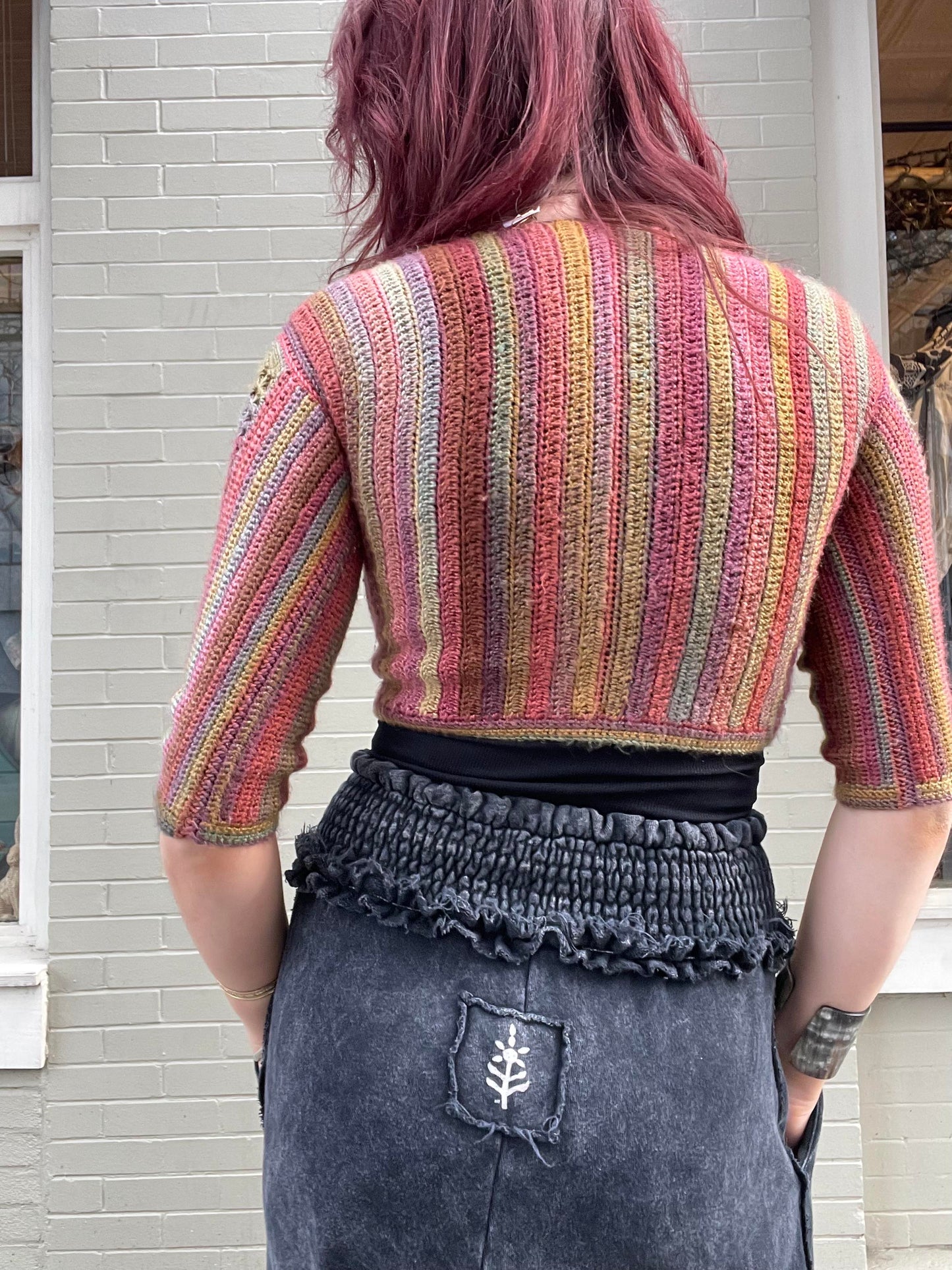 Cropped Multi-Colored Sweater* #6