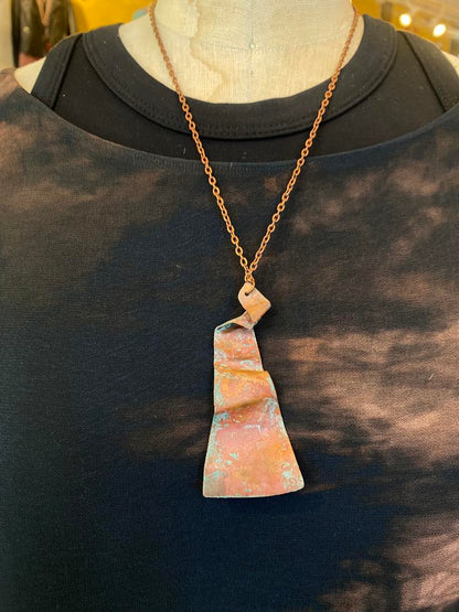 Copper Patina Necklace B *HH6