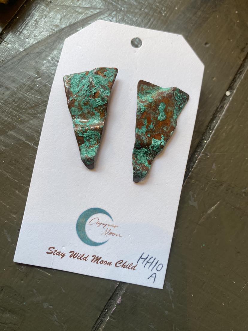 Copper Patina Earrings A *HH10