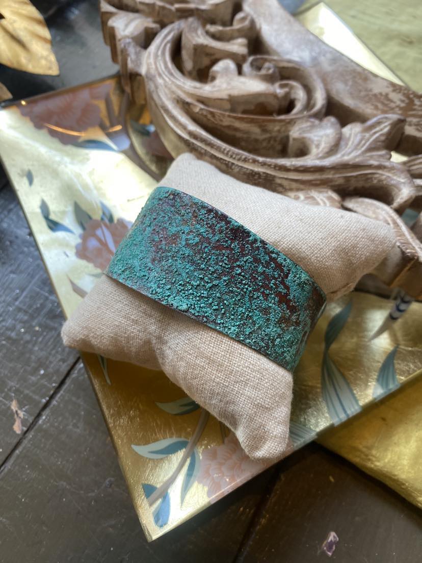Copper Patina Bracelet- Blue *HH2