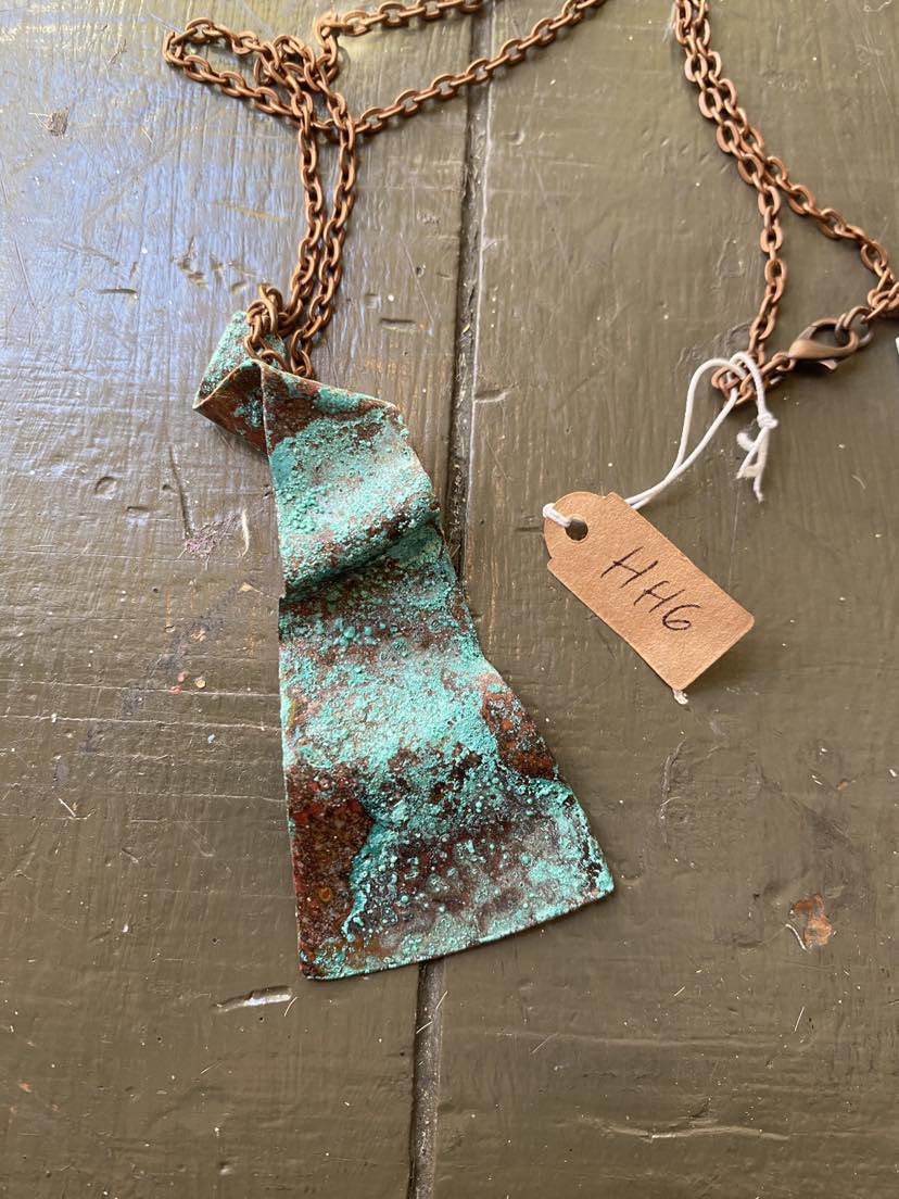 Copper Patina Necklace B *HH6
