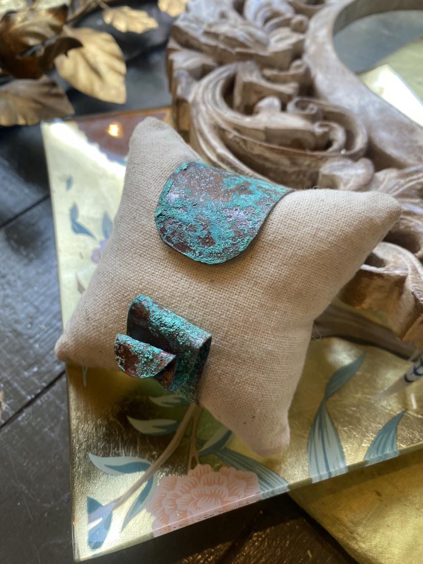 Copper Patina Bracelet- Blue *HH2