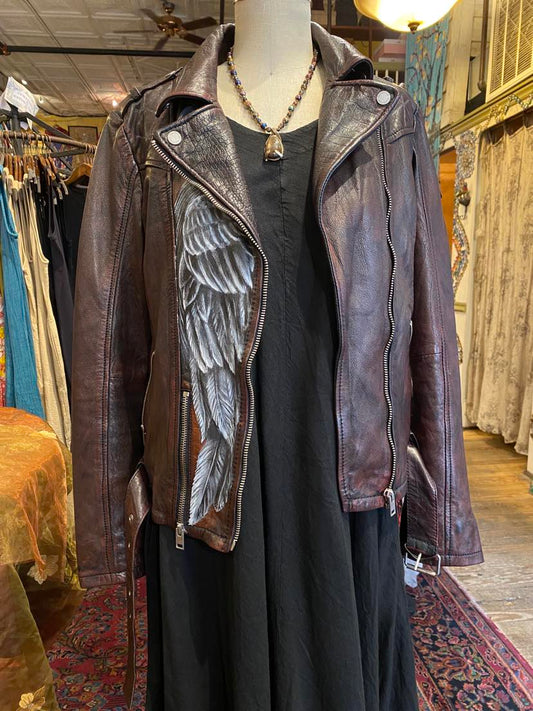 Burned Raven & Wolf Leather Jacket